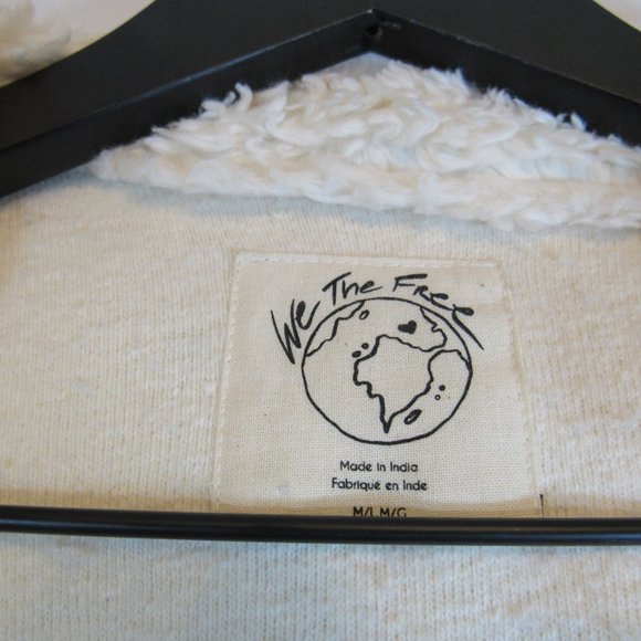 Free People Cream Knit Sweater Coat Mid Length Cardigan - Picture 2 of 12